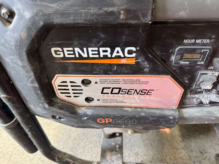 Generac GP6500 Portable Generator with COsense Technology