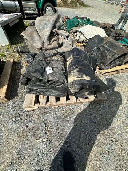 (3x)Large Heavy Duty Freight Tarps & One Mesh Tarp