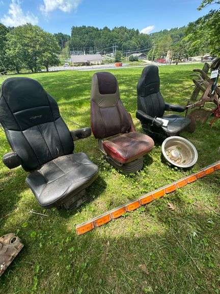 Lot of 3 Diesel Freight Truck Seats