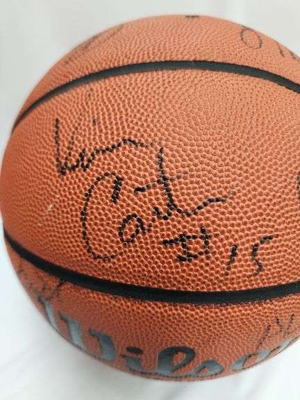 1990's UNC Tarheels Team Signed Basketball
