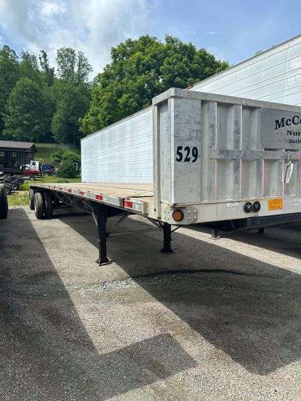 2018 Utility Sturdy Lite 48' Flatbed Trailer VIN# 1UYFS2485J5178606