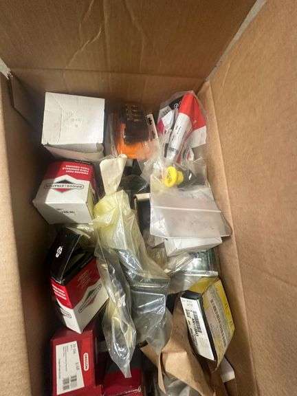 1 Case of Assorted Small Engine Replacement Switches, Buttons, Electronics