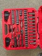 Craftsman 83-piece Sae/metric Socket Set in Red Hard Case