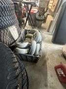 Lot of Assorted New & Used Mower Tires