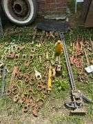 Lot of Assorted Steel Shackles, Fittings, Binders, & other Freight Rigging Tools