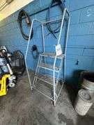 Cotterman 4 Step Work Platform Grip Step Warehouse Ladder