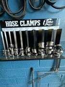 Large Lot of Assorted V-Belts & Hose Clamps