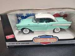 American Muscle 1:18 Scale 1957 Chevrolet Bel Air Sport Coupe Die Cast