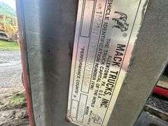 1988 Mack R688ST12' Dump Truck VIN# 1M2N187Y7JW021855