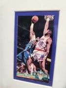 Alonzo Mourning Autographed Framed and Matted Charlotte Hornets Jersey