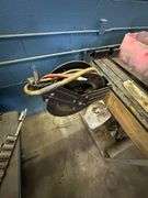 Air Compressor Spooler Work Bench w/ Contents