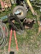 Lot of Agricultural Drawbars, PTO Shafts, & Manual Lift Links
