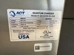 Quantum Charger Model Q4-24/36-50-208 50 AMP Forklift Battery Charger