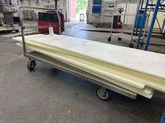 Nine Cutting Boards and Stainless Cart
