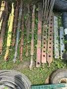 Lot of Agricultural Drawbars, PTO Shafts, & Manual Lift Links