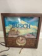 Busch Beer 14" Bar Light Clock