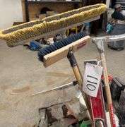 Grouping of Shovels, Shop Brooks Sqeegees and More