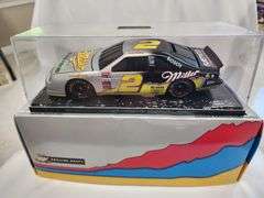 Rusty Wallace 1:24 Scale #2 Miller Die Cast Car In Display Case