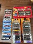 Grouping of 1:64 Scale Matchbox and Hot Wheel Die Cast Cars