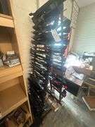 Lot of Large A-Frame Rack of Replacement Lawn Mower Blades
