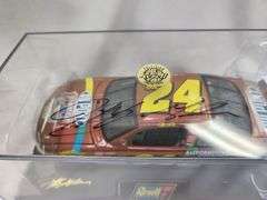 Jeff Gordon 1:24 Scale #24 Dupont Nascar 50th Anniversary Die Cast in Autographed Display Case