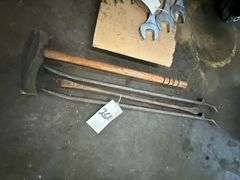 Lot of Pry Bars w/ Heavy Duty Awl/Mallet