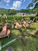 Lot of 3 Antique Field Mowers