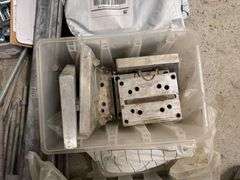 LARGE HARDWARE LOT: ANCHORS, STUDS, PLATES, MOUNTS