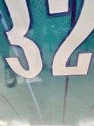 Hersey Hawkins Autographed Framed and Matted Charlotte Hornets Jersey