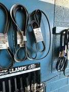 Large Lot of Assorted V-Belts & Hose Clamps