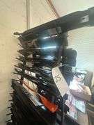 Lot of Large A-Frame Rack of Replacement Lawn Mower Blades