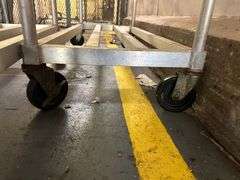2 x Aluminum Rolling Racks 6 ft H