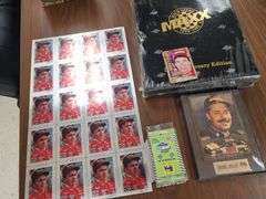 Nascar Collectible Cards and Ernie Irvan Plaque
