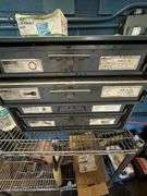 Wire Shop Rack w/ Contents & Wall Peg Storage Contents