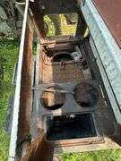 Lot of Antique Grill Parts and Milwaukee Tool Box