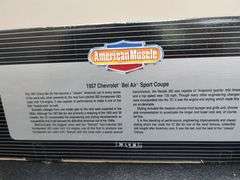 American Muscle 1:18 Scale 1957 Chevrolet Bel Air Sport Coupe Die Cast