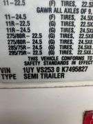 2019 Utility 4000 D-X 53' Semi Trailer VIN# 1UYVS2530K7495827