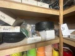 Lot of Racks of Mower Replacement Parts