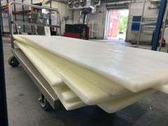 Nine Cutting Boards and Stainless Cart