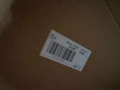Contents of New Stock Room includes New Steel Toe Rubber Boots, New Gloves, New Food Trays, New Floor Mats, New Protective Face Sheilds, New Carts, and all Shelving