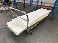 Nine Cutting Boards and Stainless Cart