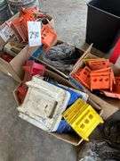 Lot of 3 Boxes Corner Clamps & One Box High Density Rubber Bungees & One Box Tie Down Straps