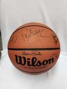 1990's UNC Tarheels Team Signed Basketball