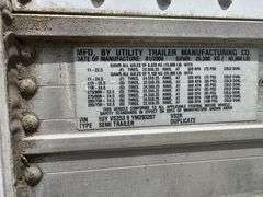 2000 53' Utility Trailer Mfg. Semi Trailer VIN: 1UYVS2539YM293207