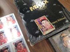 Nascar Collectible Cards and Ernie Irvan Plaque