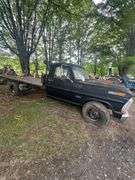 1970 Ford 350 Custom 12' Flatbed, Black Truck VIN# F85YLH57363