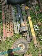Lot of Agricultural Drawbars, PTO Shafts, & Manual Lift Links