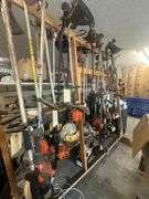 Lot of Assorted Stihl Weed Eaters & String Trimmers for parts