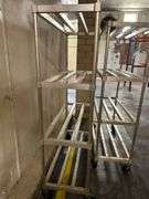 2 x Aluminum Rolling Racks 6 ft H