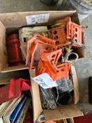 Lot of 3 Boxes Corner Clamps & One Box High Density Rubber Bungees & One Box Tie Down Straps